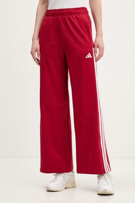 adidas pantaloni tuta donna colore rosso con applicazione KD4298