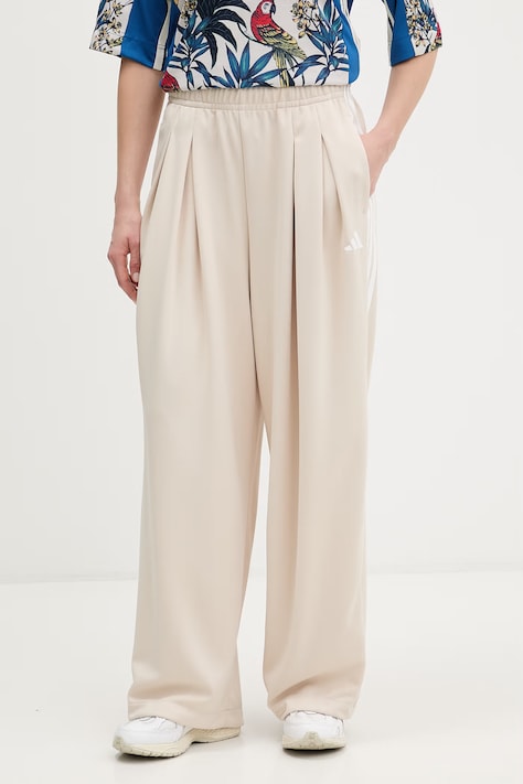 Спортен панталон adidas Tiro в бежово с принт KE4742