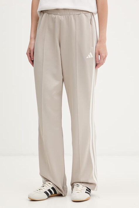 adidas spodnie dresowe damskie beżowe high waist KF8285