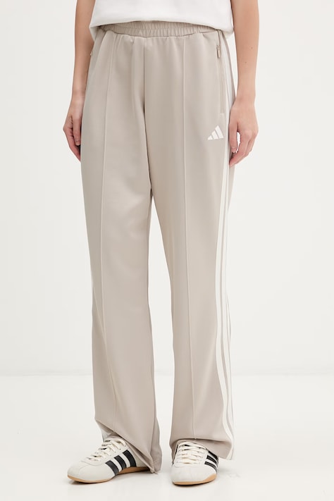 adidas spodnie dresowe damskie beżowe high waist KF8285