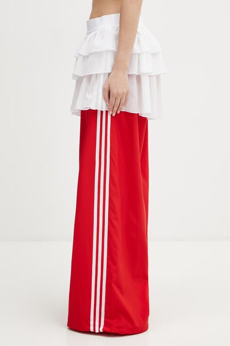 adidas Originals teplákové nohavice dámske červené high waist KS1430