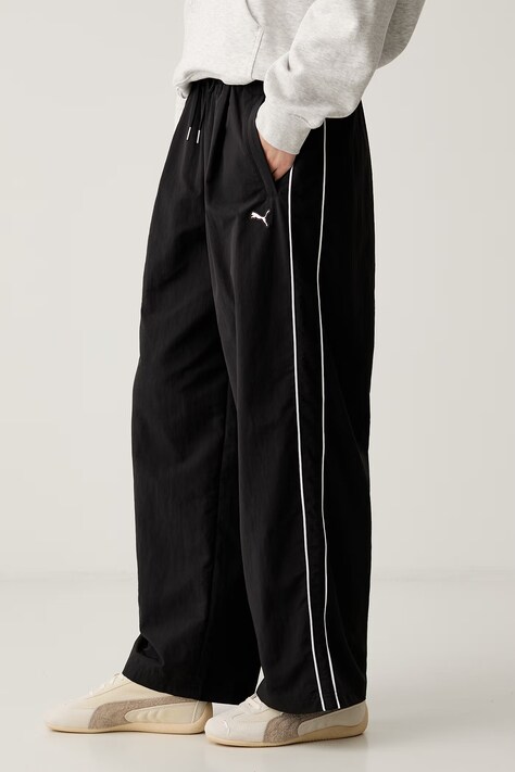 Puma спортивні штани жіночі Piping Relaxed Woven — SS26-SPD0CP, чорний — фото 4