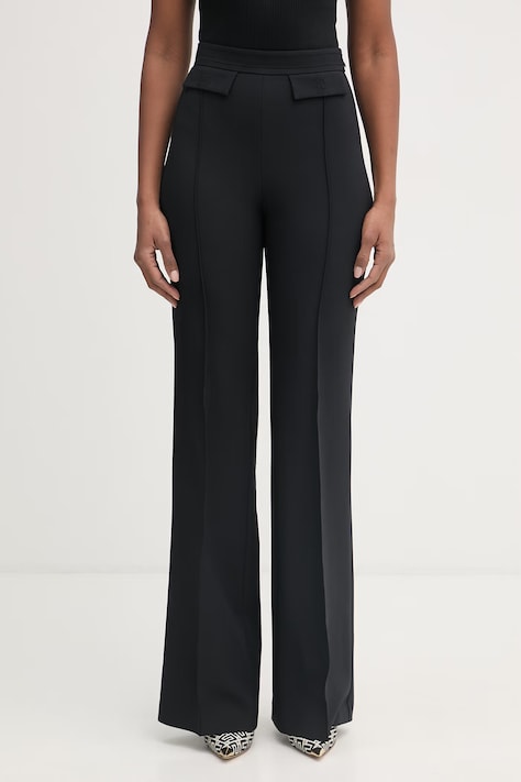 Elisabetta Franchi брюки для женщин чёрные high waist PA17161E2