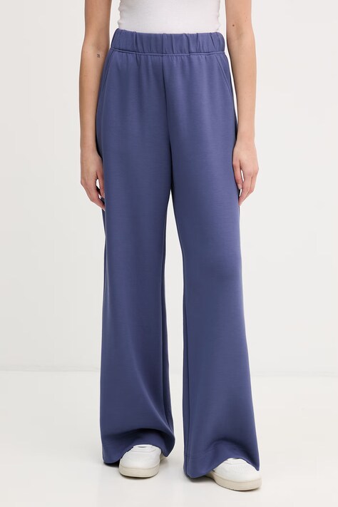 Mos Mosh spodnie dresowe damskie Nima granatowe high waist 178650