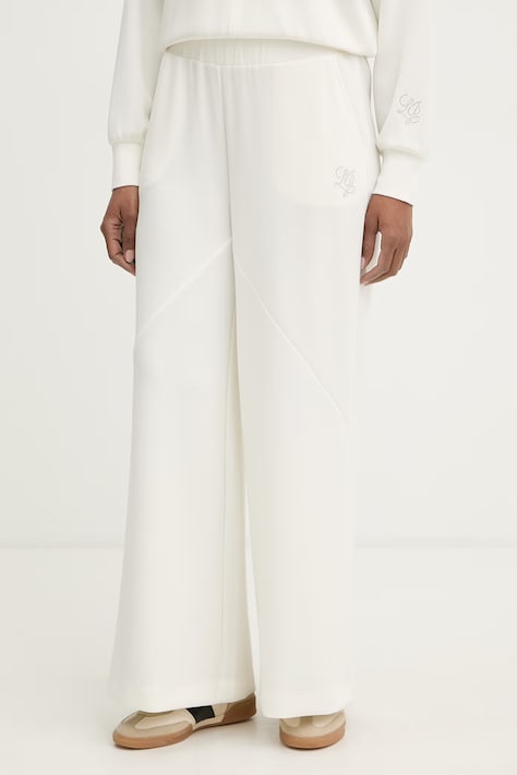 Liu Jo spodnie damskie beżowe high waist TA6080 JS869