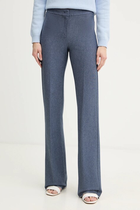 IBlues spodnie ODINO damskie kolor niebieski proste high waist 2617131201200