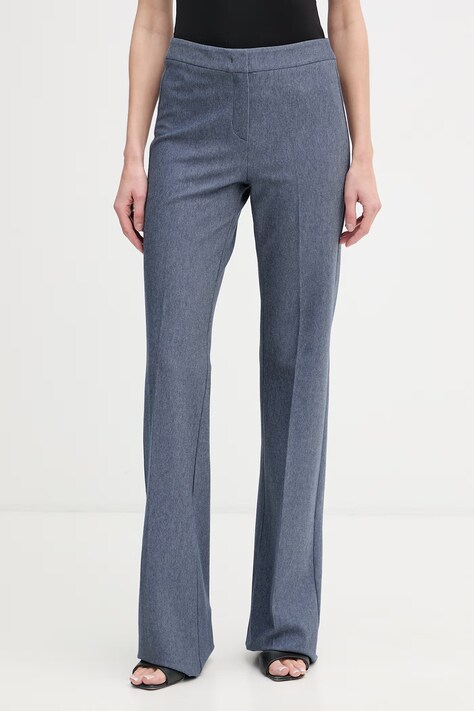 iBlues spodnie garniturowe damskie FIORDI granatowe regular waist 2617781031200