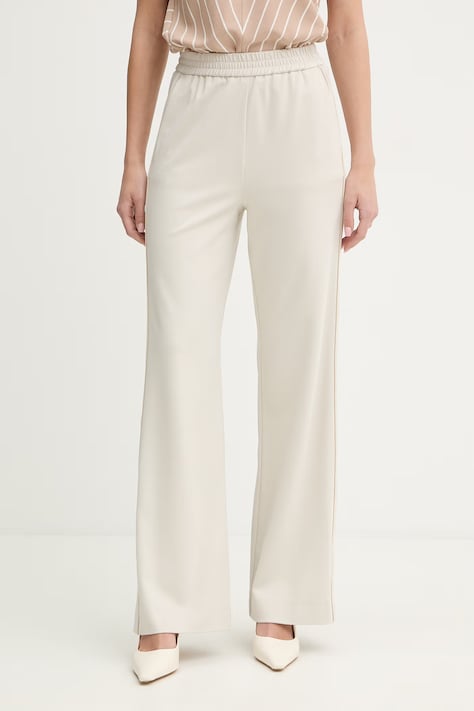 IBlues spodnie dresowe SUMERO damskie kolor beżowy szerokie high waist 2617781051200