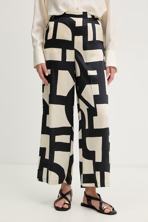 Marella spodnie damskie Emme by Marella czarne high waist 2615131152200