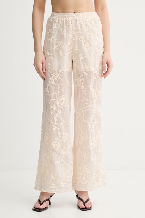 Twinset брюки для женщин бежевые high waist