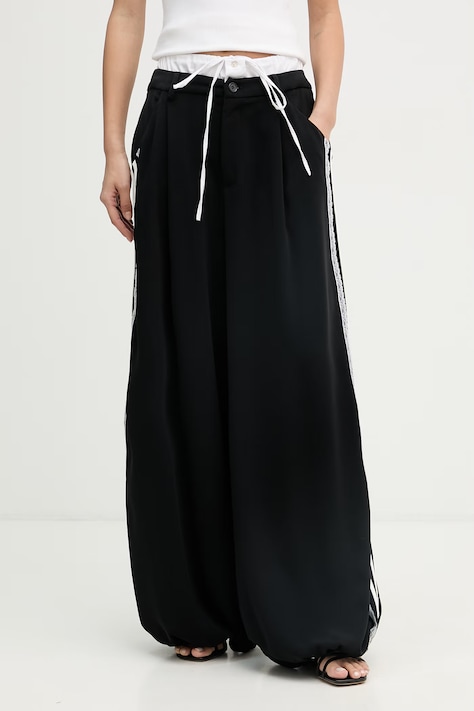 Aniye By spodnie joggery damskie czarne high waist 185101