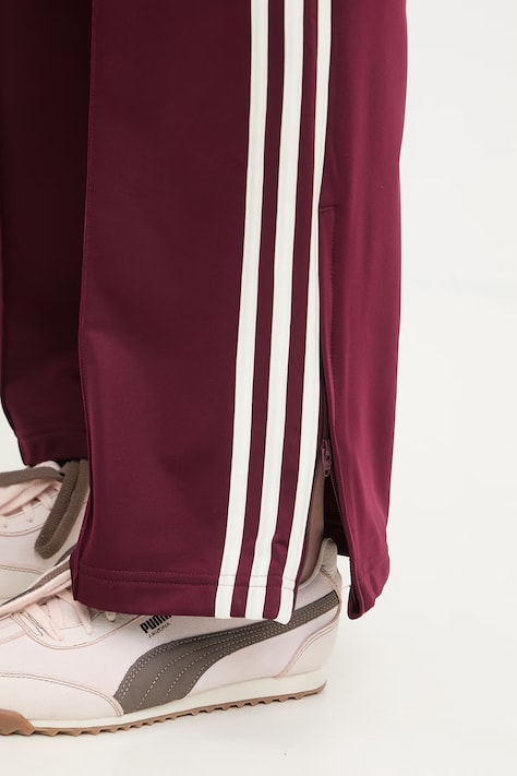 adidas Originals spodnie dresowe damskie bordowe high waist KD3659