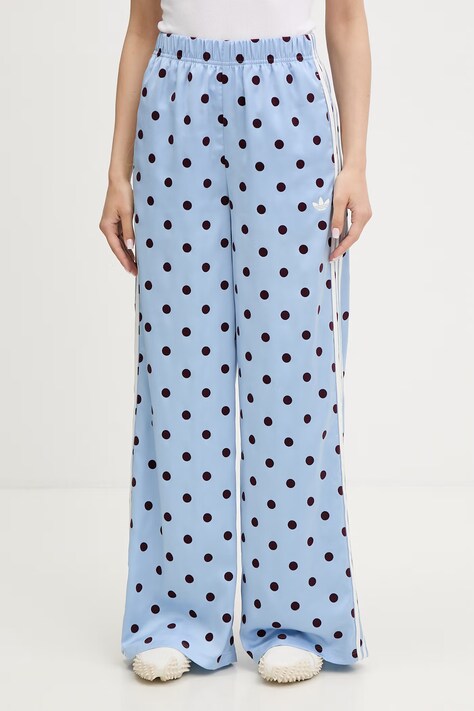 adidas Originals spodnie dresowe damskie niebieskie high waist KV1170