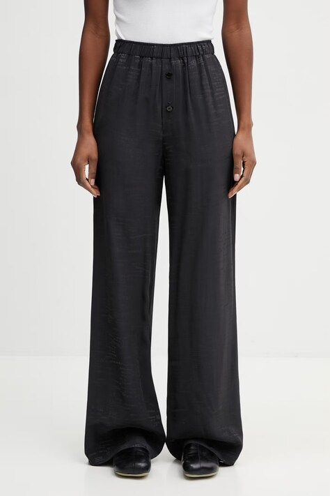 MM6 Maison Margiela dámské kalhoty černé high waist S52KA0529.M35737.002J