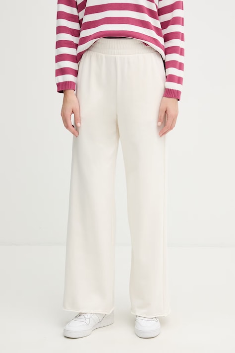 United Colors of Benetton Παντελόνι επίσημο γυναικείο με βαμβάκι μπεζ ψηλή 3PTPDF01I