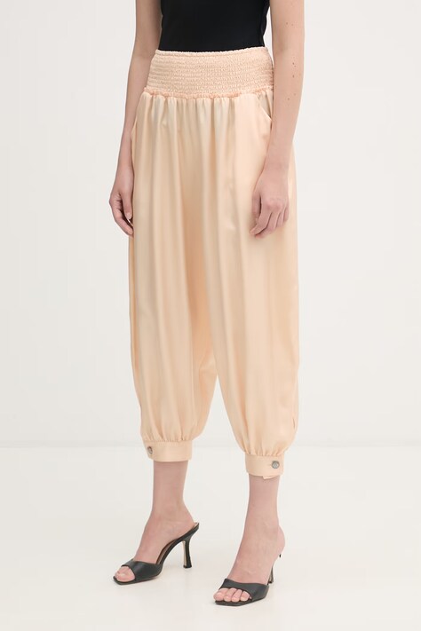 Pinko nohavice dámske oranžové high waist