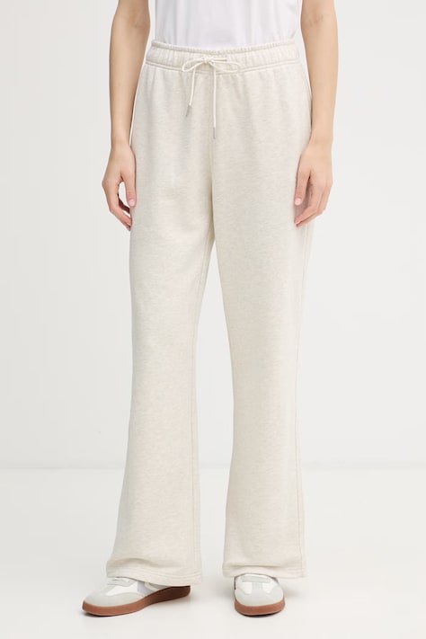 Calvin Klein Jeans spodnie dresowe damskie bawełniane szare high waist LV047F206G