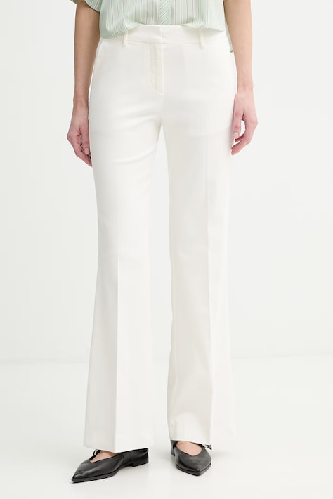 Marc O'Polo spodnie straight damskie beżowe high waist 5000013198