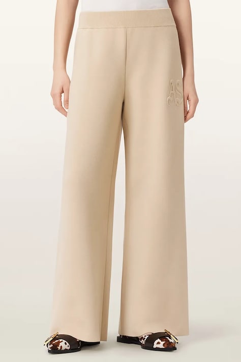 AllSaints spodnie SONNY damskie kolor beżowy proste medium waist W029TE