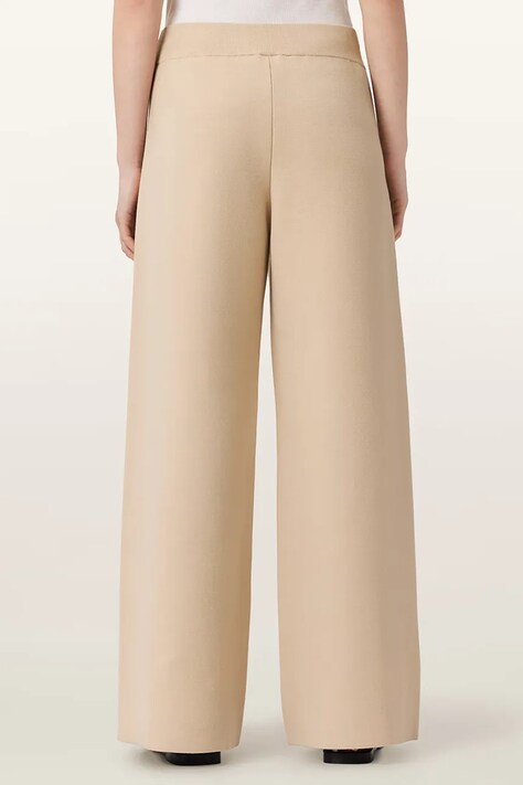 AllSaints spodnie SONNY damskie kolor beżowy proste medium waist W029TE