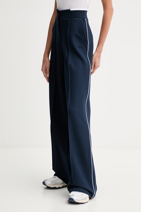 Guess donji dio trenirke za žene SARAH mornarsko plavi srednje visoki struk V6GB03 K2918