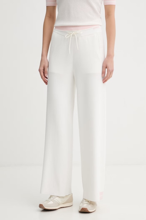 Guess teplákové nohavice dámske GABRY béžové high waist V6GB06 Z0651