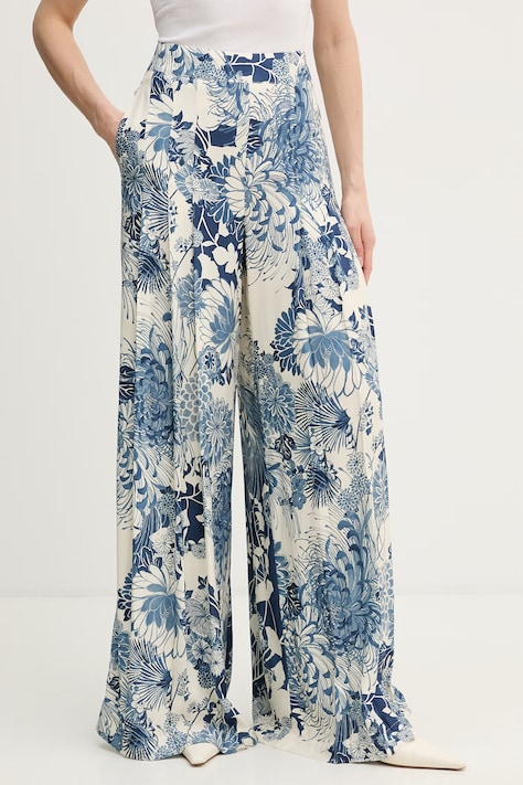 Guess spodnie damskie niebieskie high waist W6GB02 W1578