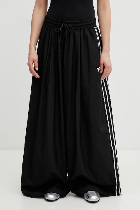 Y-3 spodnie RE 3S WIDE PT damskie kolor czarny szerokie high waist KF1192