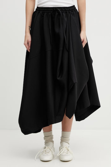 Y-3 spódnica SU SKIRT kolor czarny midi rozkloszowana KG6001