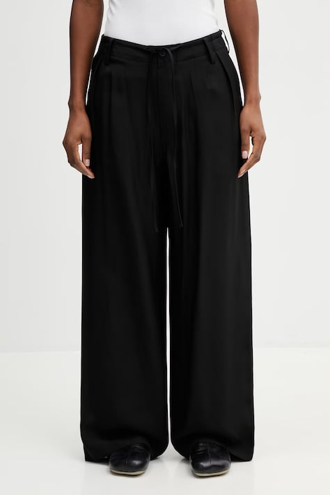 Y-3 W UT WL PNT spodnie z wiskozy damskie czarne high waist KH3206