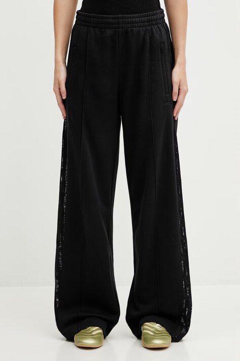 Tepláky adidas Originals FIREBIRD LACETP dámské, černá barva, s aplikací, KD0351