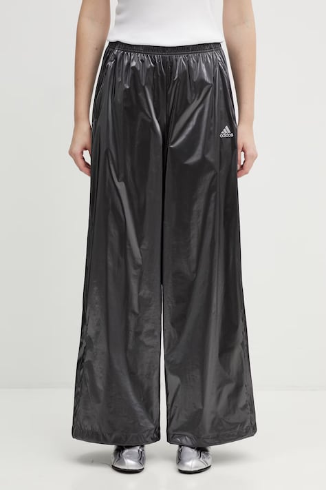 adidas Originals spodnie F50 TRACKPANT damskie kolor srebrny szerokie high waist KE0301