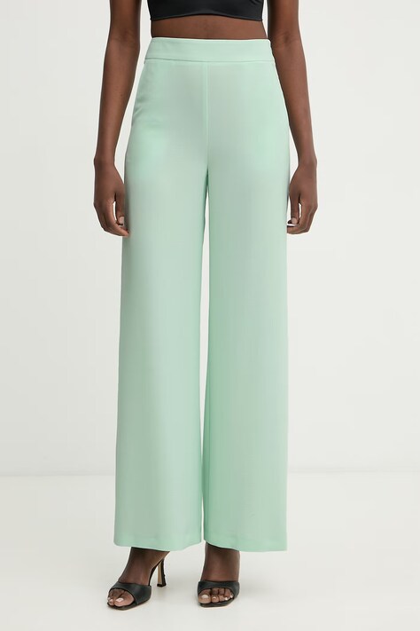 Patrizia Pepe spodnie straight damskie zielone high waist 2P1776 A411