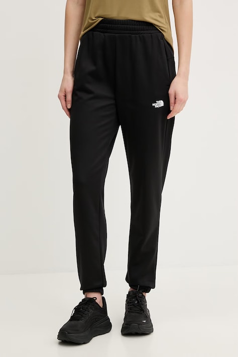 The North Face spodnie treningowe REAXION 2.0 damskie kolor czarny z nadrukiem NF0A8DWAKS71