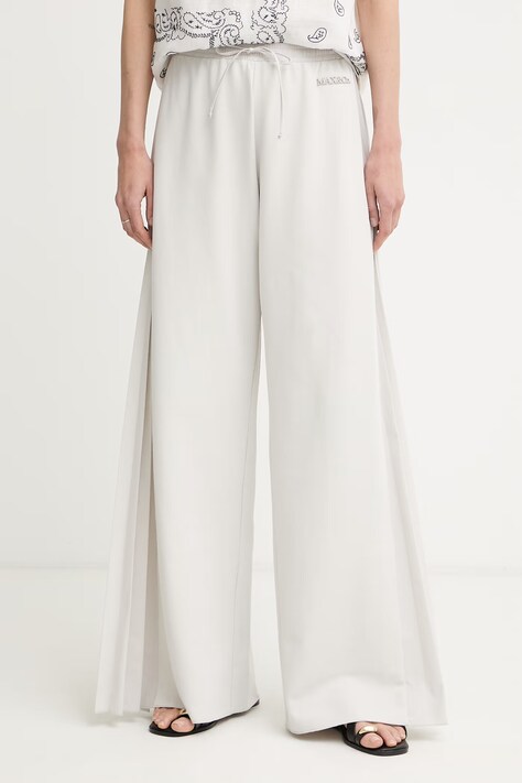 Max&Co. spodnie dresowe damskie MCOGRANA szare high waist 2616781014200