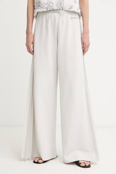 Max&Co. spodnie dresowe damskie MCOGRANA szare high waist 2616781014200