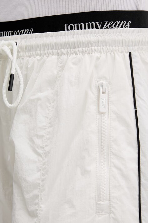 Tommy Jeans kalhoty dámské bílé regular waist DW0DW22289