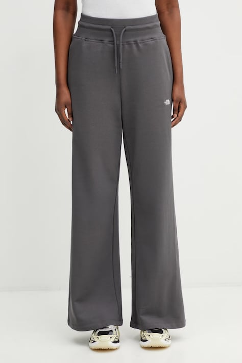 The North Face Essential Terry Simple Dome pantaloni da tuta in cotone da donna grigi high waist NF0A8GQZRHI1