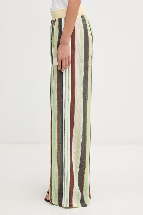 adidas Originals spodnie dresowe damskie zielone high waist KY2038