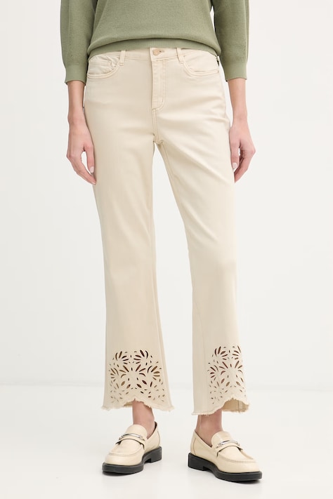 Joseph Ribkoff jeansy straight damskie beżowe 262980