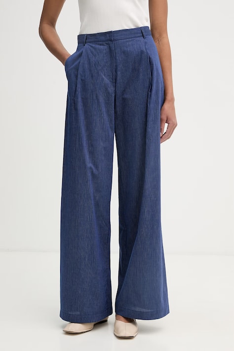 Sessun egyenes női pamut sötétkék magas derék 26207002