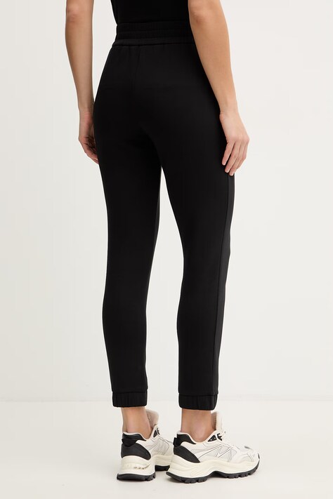 Armani Exchange spodnie dresowe damskie kolor czarny z aplikacją XW002210 AF21298
