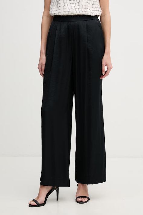 OUI spodnie damskie czarne high waist 96311