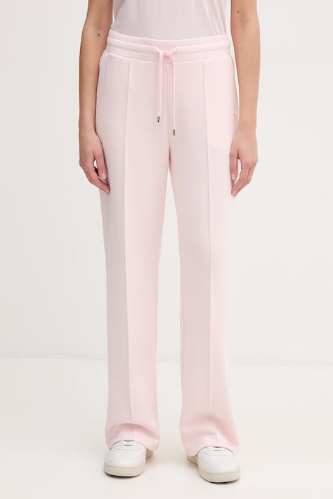 Joop! spodnie dresowe damskie kolor różowy gładkie 30100690