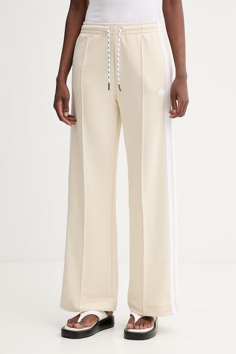 MUNTHE spodnie dresowe BOUD damskie kolor beżowy z aplikacją 261145026167