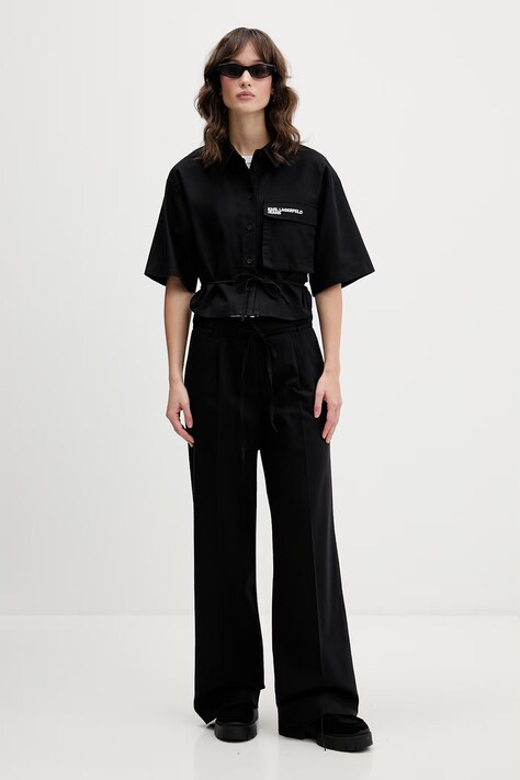 Karl Lagerfeld Jeans штани жіночі — SS26-SPD109, чорний — фото 2