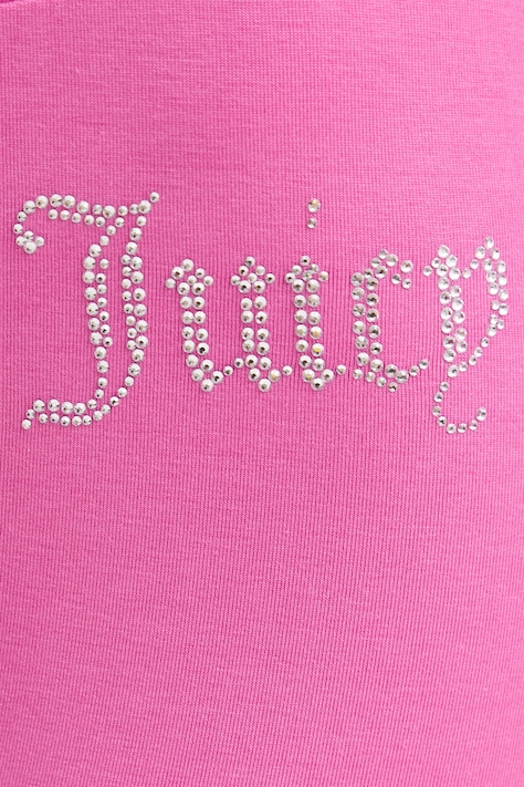 Juicy Couture spodnie dresowe damskie z bawełną APOLLO różowe low waist JCWBJ126309