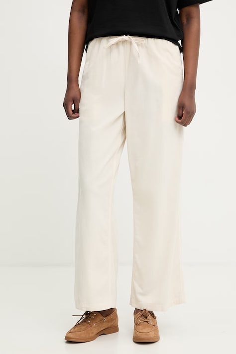 Rip Curl spodnie straight damskie sztruksowe KEEPSAKES WASHED beżowe regular waist 057WPA