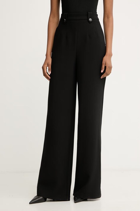 Morgan spodnie garniturowe damskie czarne high waist PINTA.F