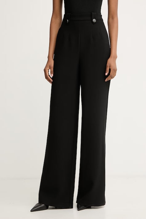 Morgan spodnie garniturowe damskie czarne high waist PINTA.F